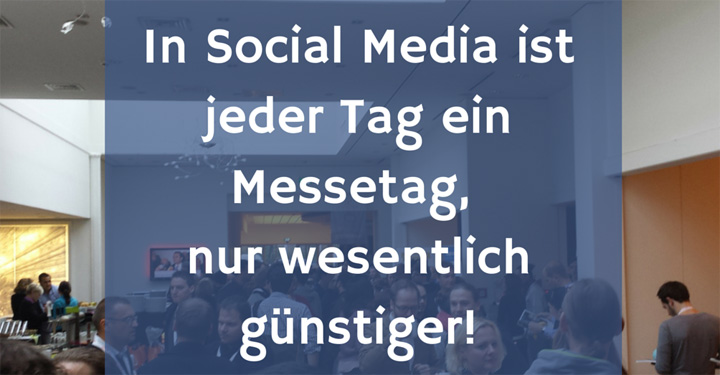 Social Media Marketing = Messetag